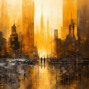 GOLDEN CITYSCAPE ONE