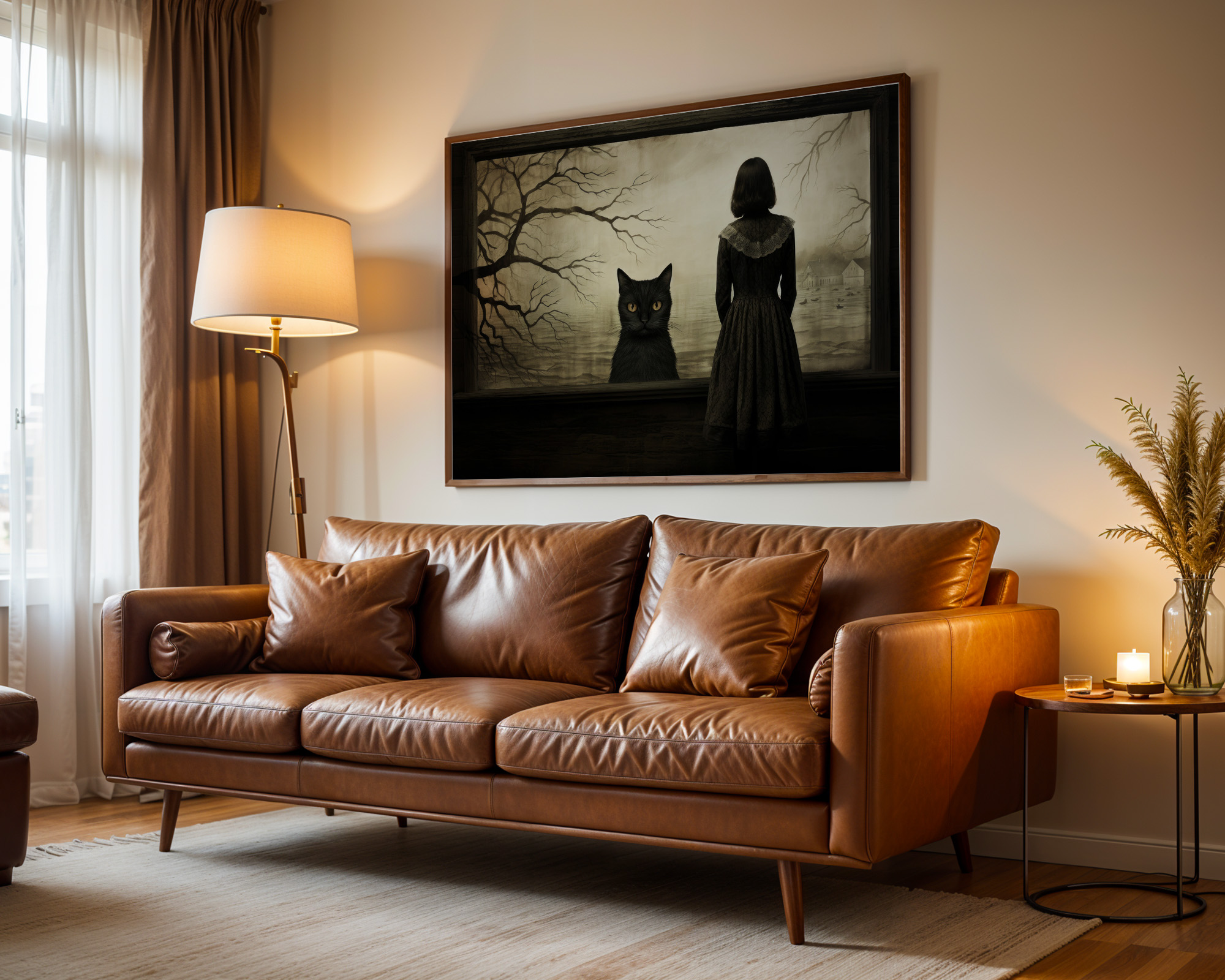 The Silent Companion Art Print - room mockup