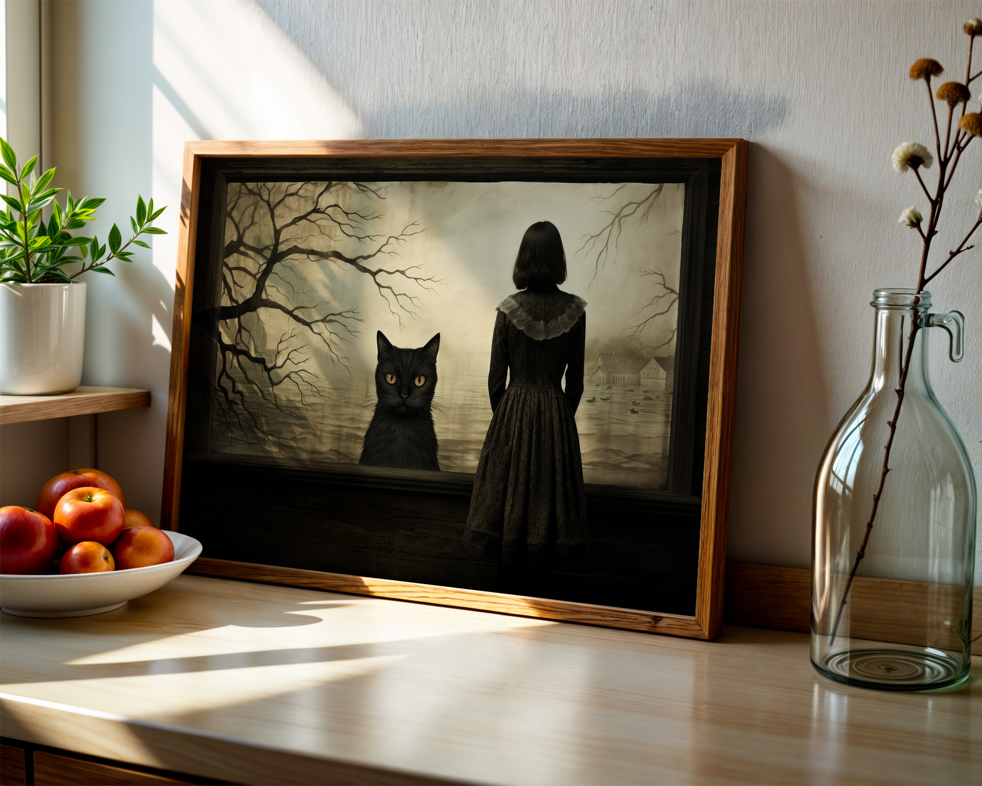 The Silent Companion Art Print - room mockup