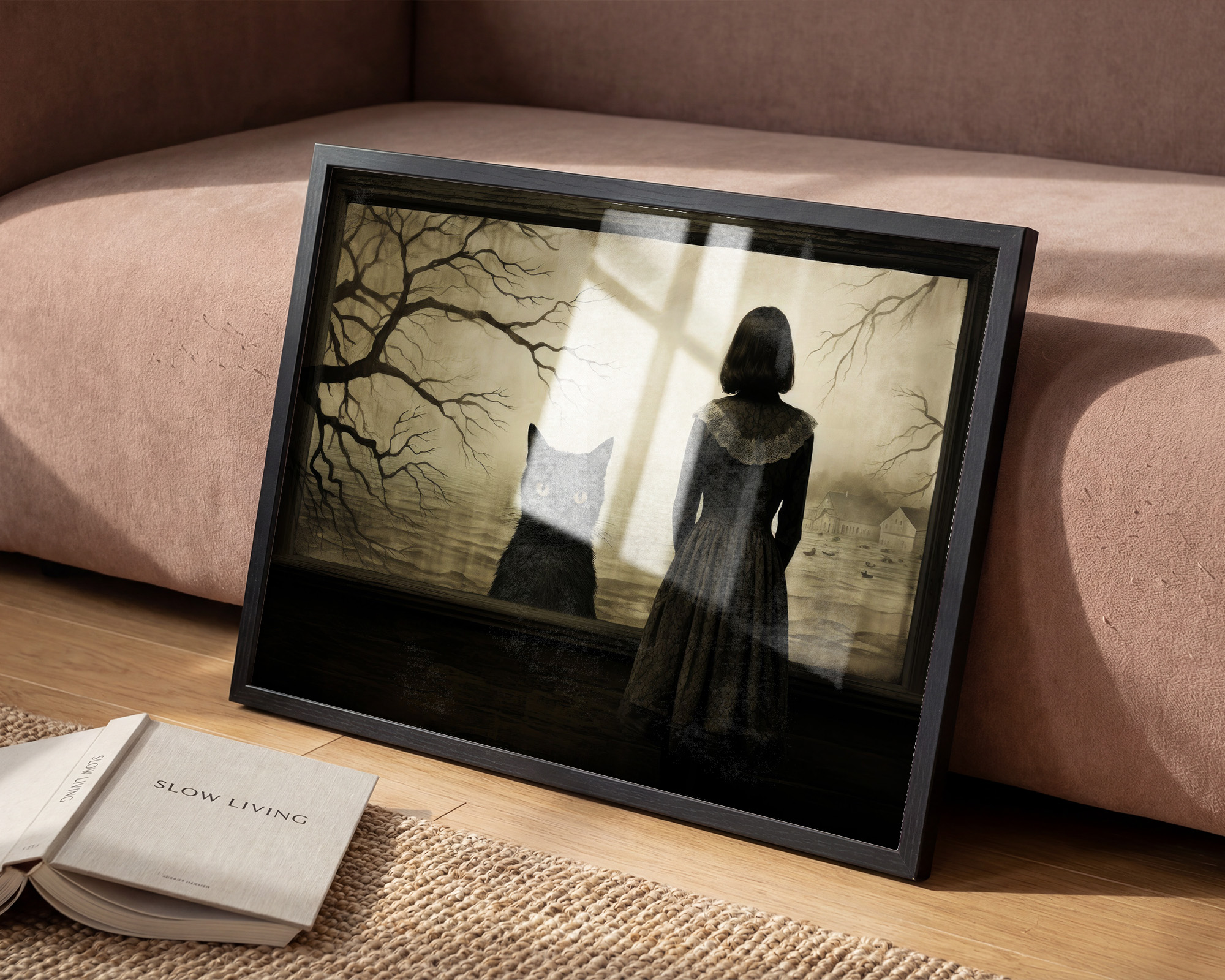 The Silent Companion Art Print - room mockup