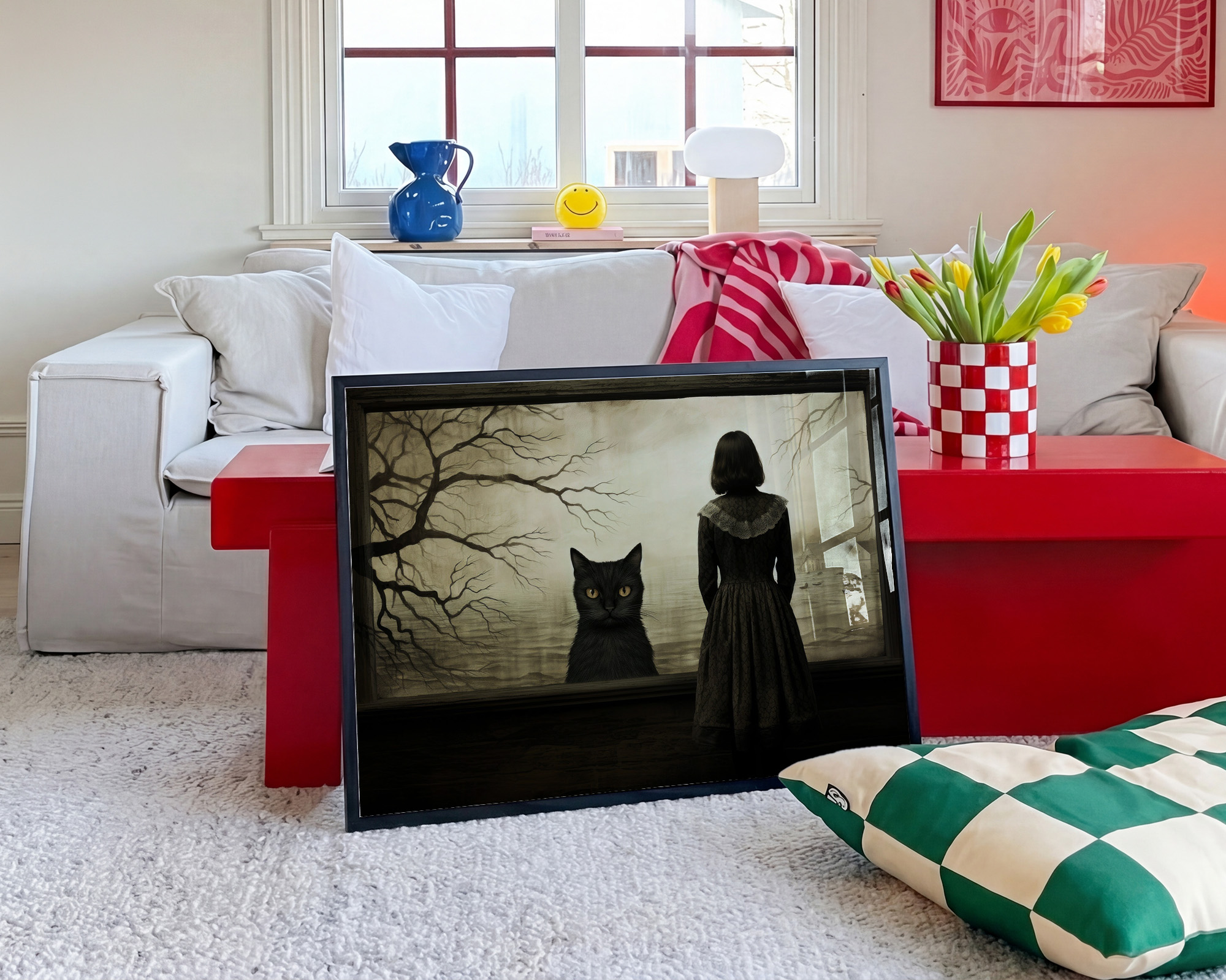 The Silent Companion Art Print - room mockup