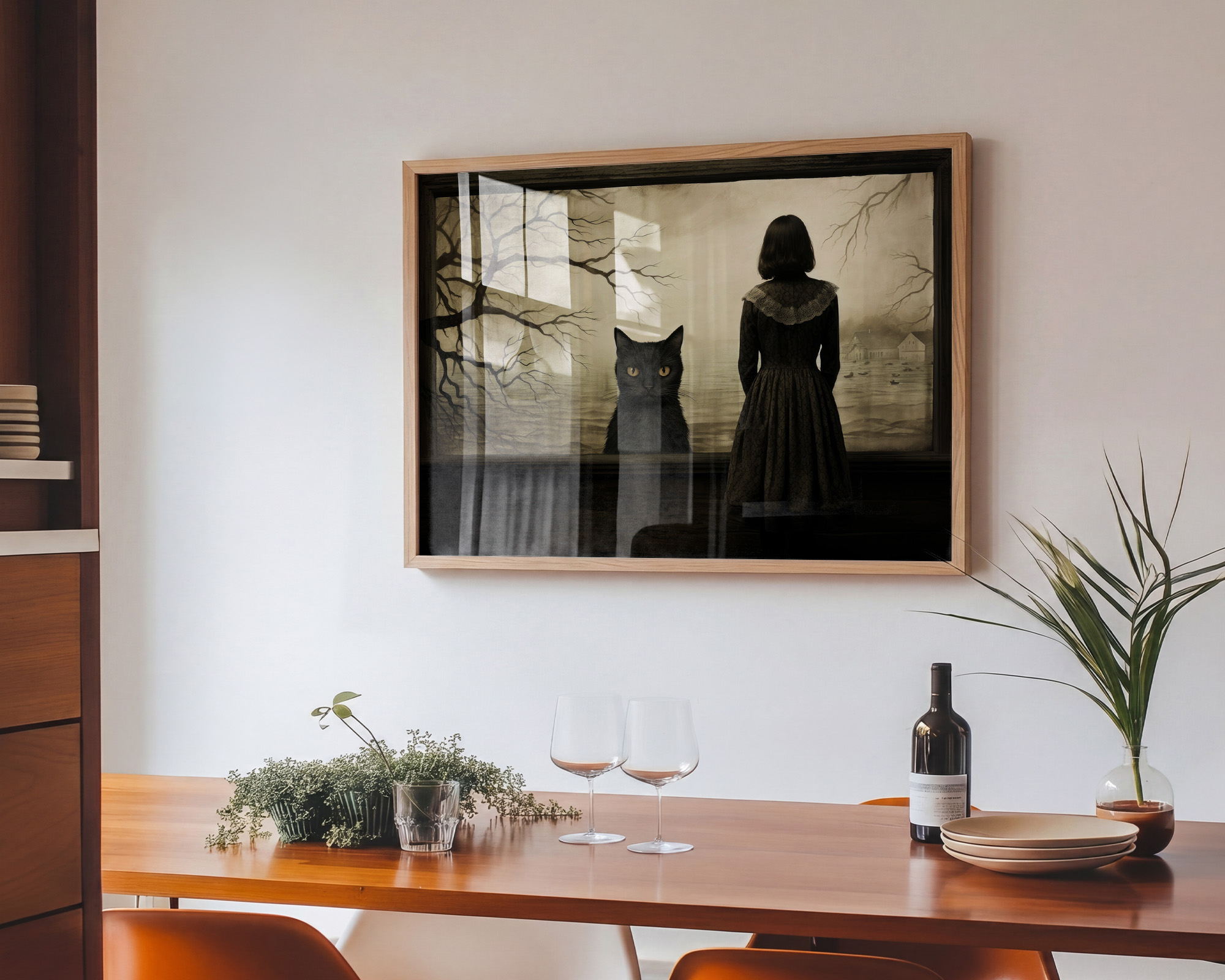 The Silent Companion Art Print - room mockup