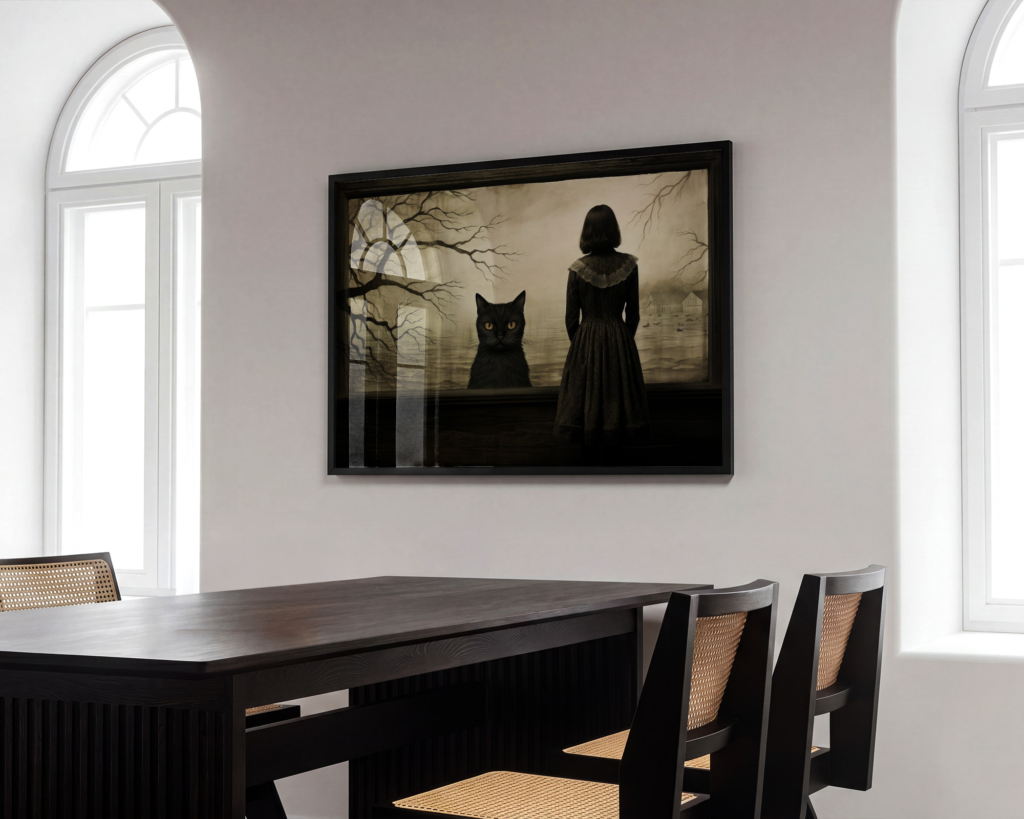 The Silent Companion Art Print - room mockup