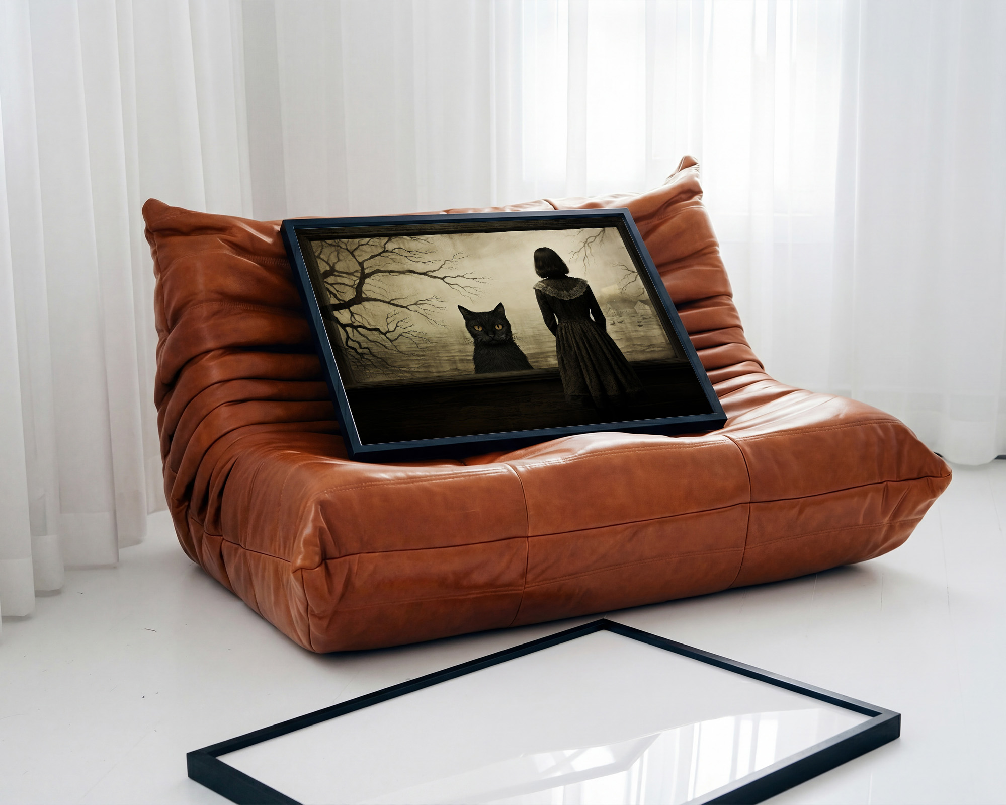 The Silent Companion Art Print - room mockup