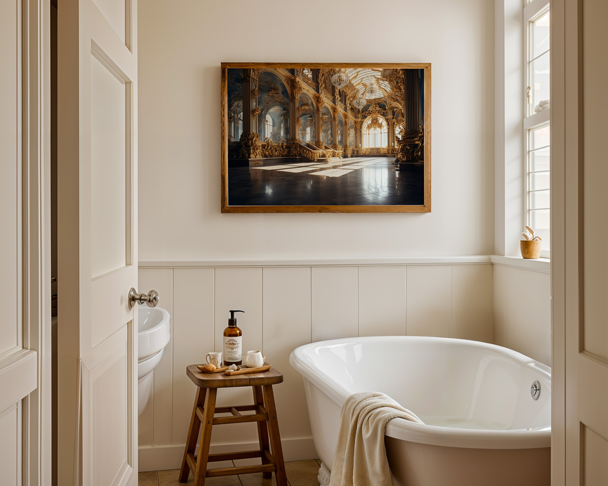 Palace of Golden Light Art Print - room mockup