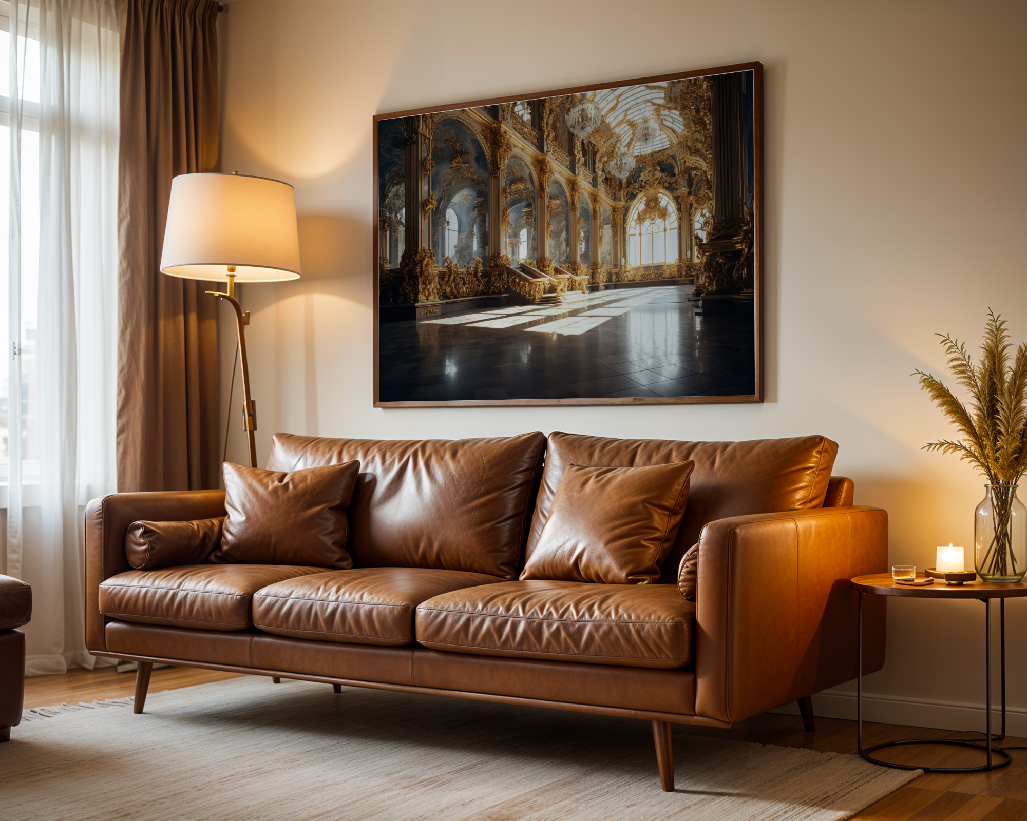 Palace of Golden Light Art Print - room mockup