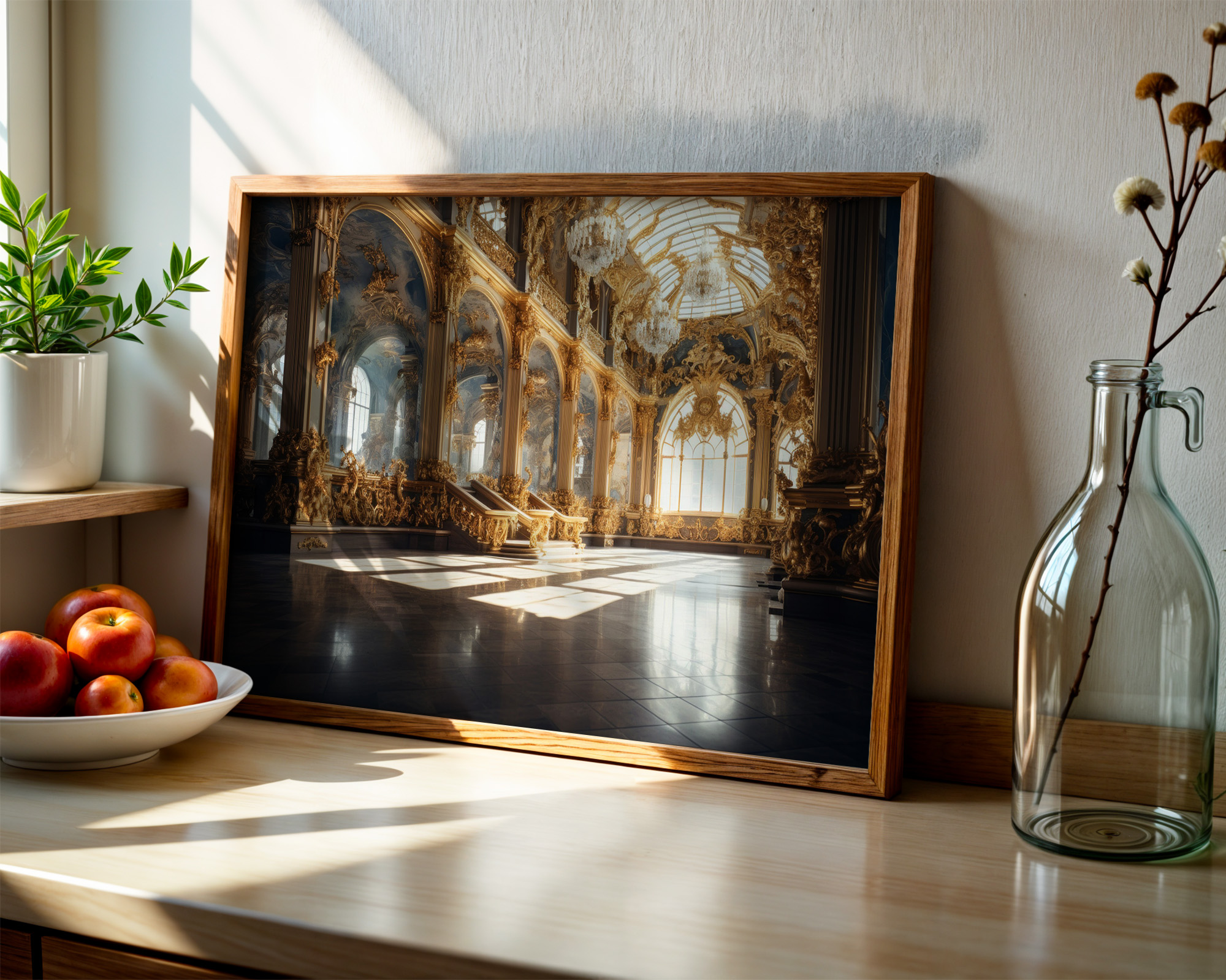 Palace of Golden Light Art Print - room mockup