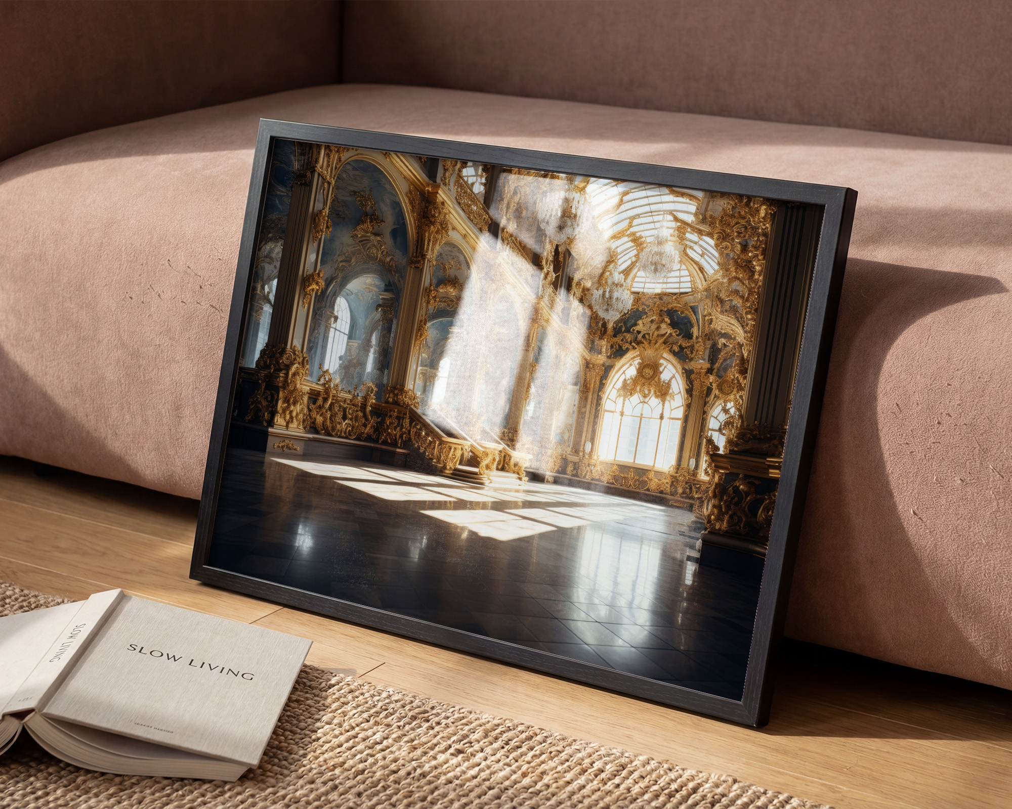 Palace of Golden Light Art Print - room mockup