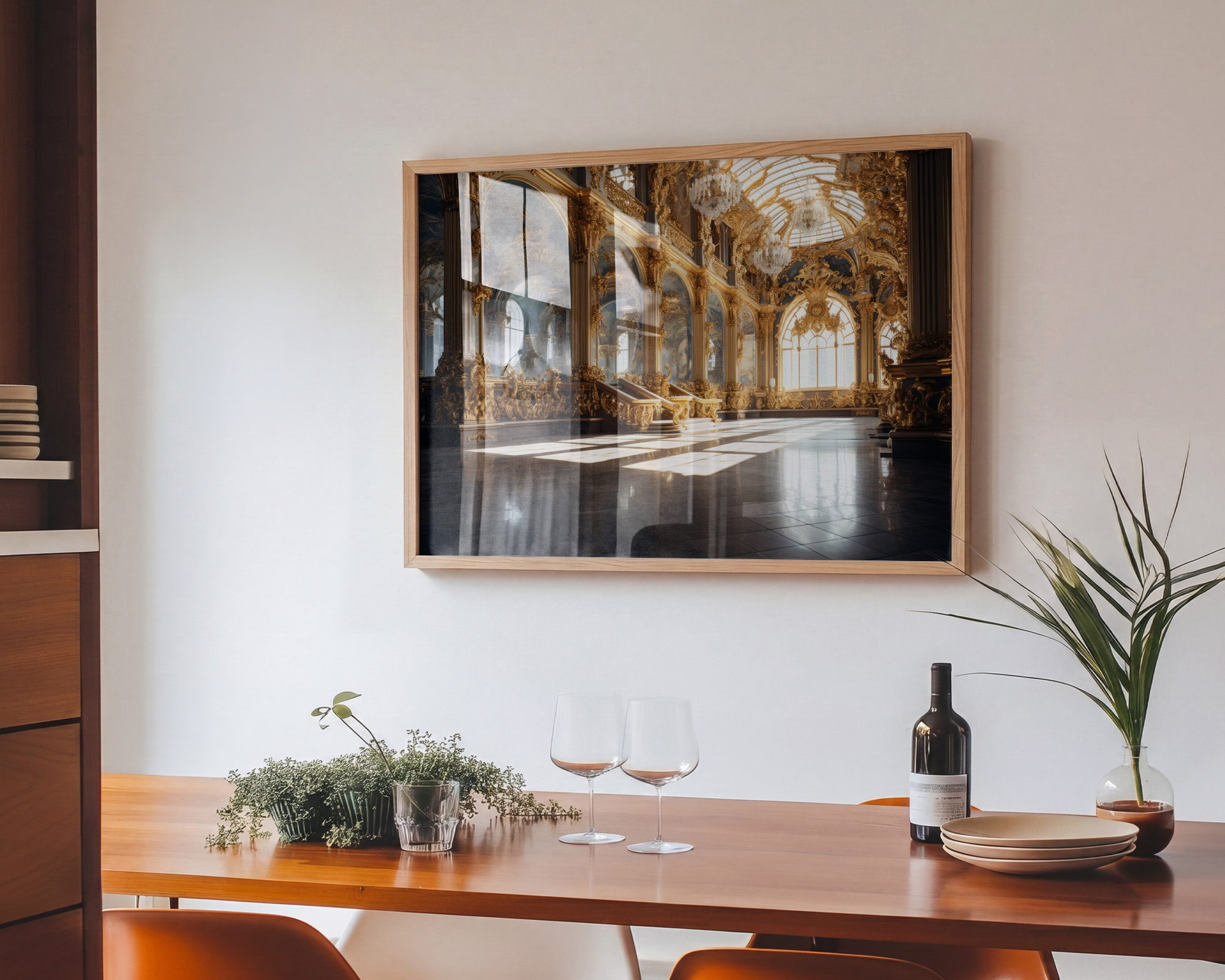 Palace of Golden Light Art Print - room mockup