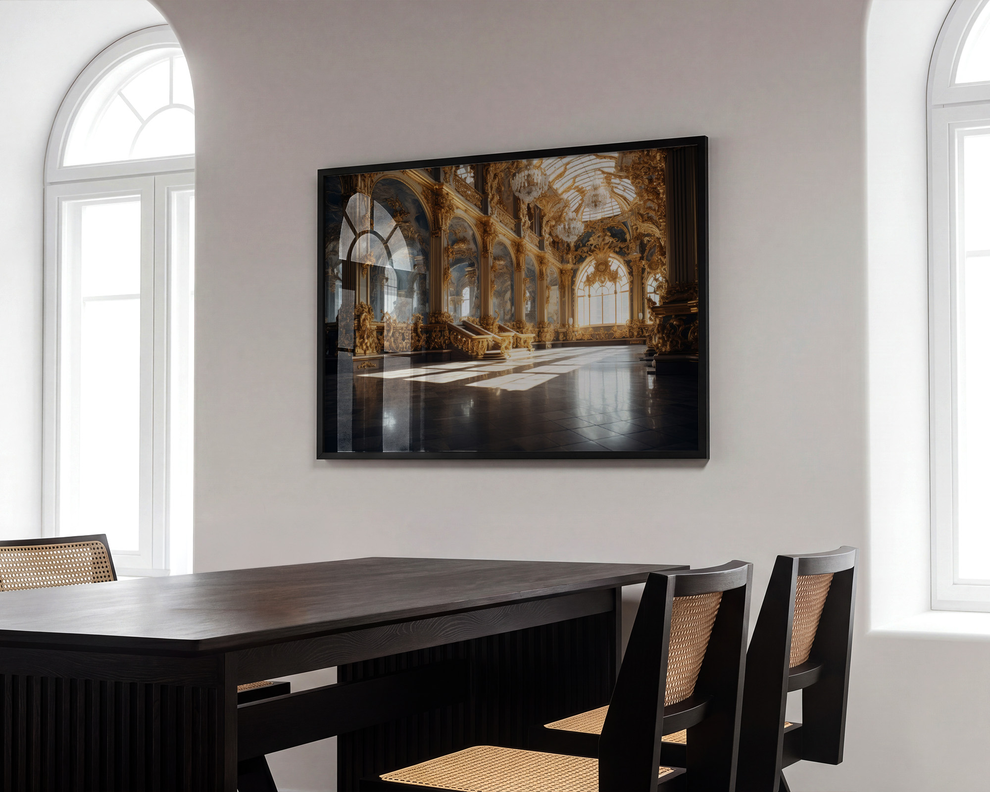 Palace of Golden Light Art Print - room mockup