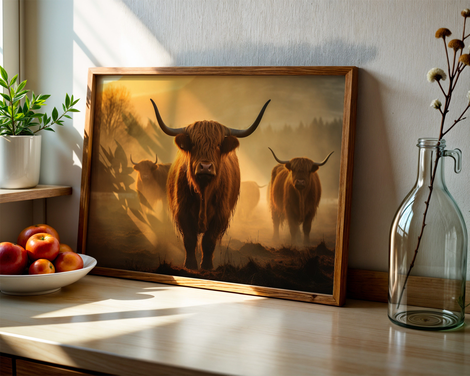 Sovereigns of the Golden Mist Art Print - room mockup