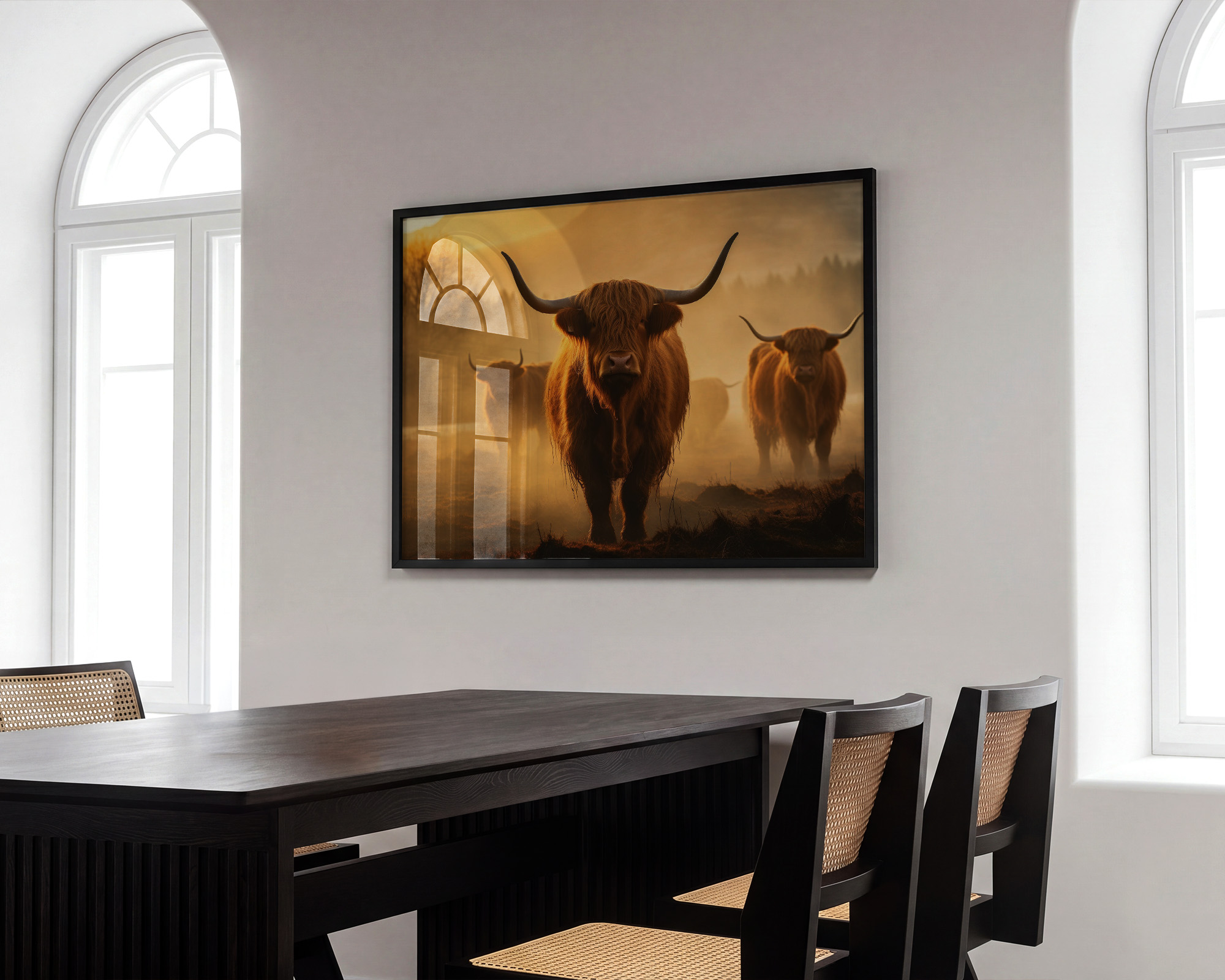 Sovereigns of the Golden Mist Art Print - room mockup