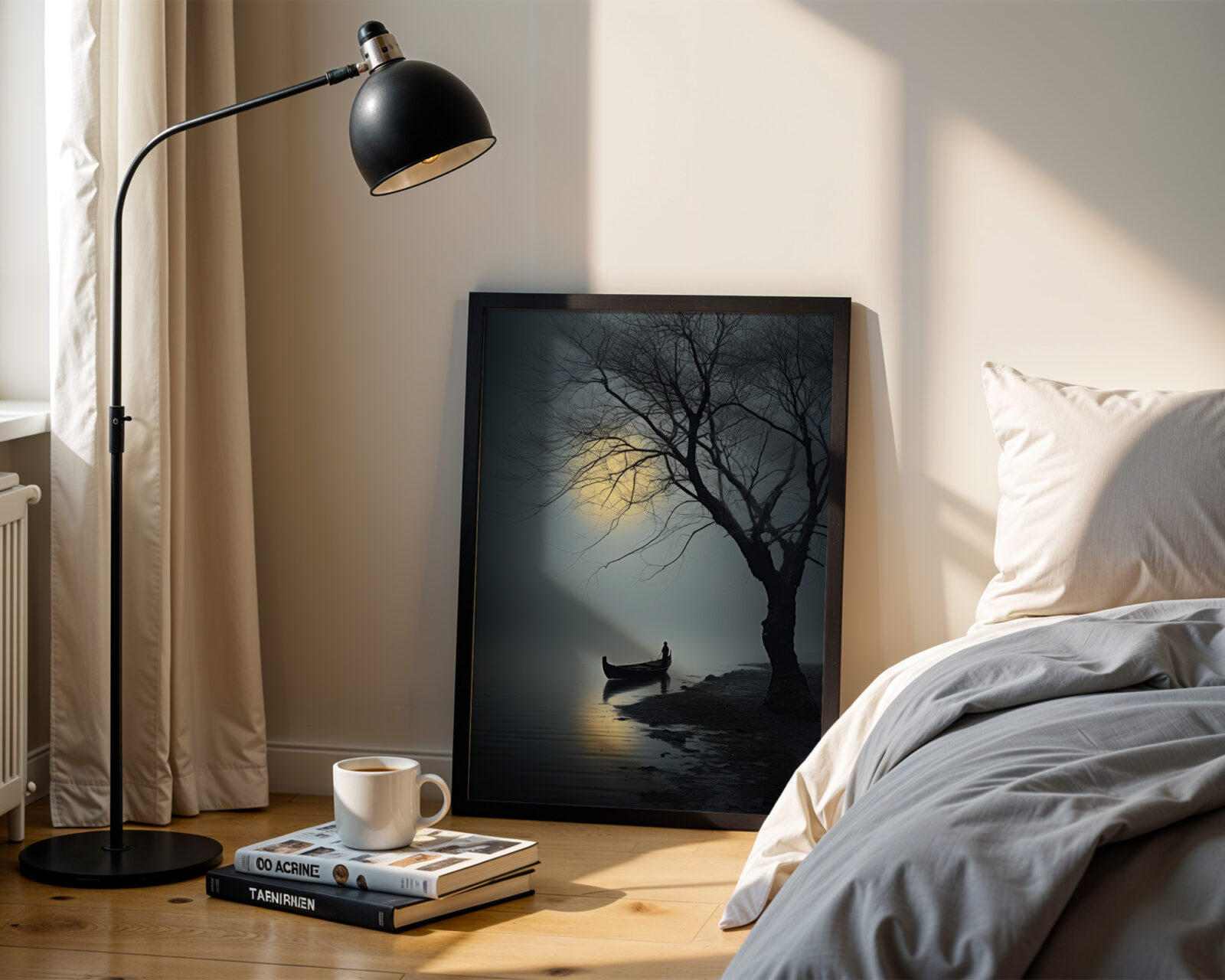 Silent Crossing Fine Art Print - room mockup
