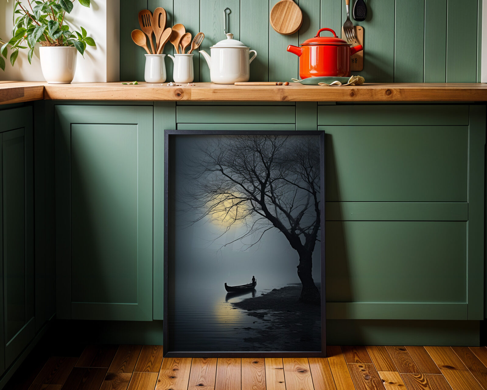 Silent Crossing Fine Art Print - room mockup