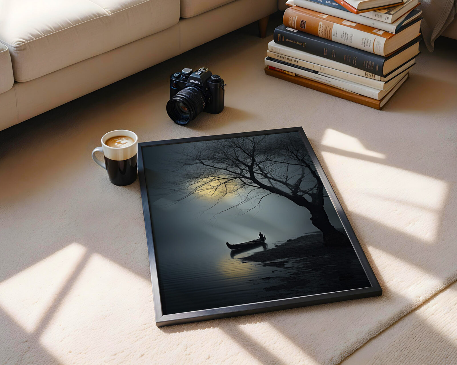 Silent Crossing Fine Art Print - room mockup