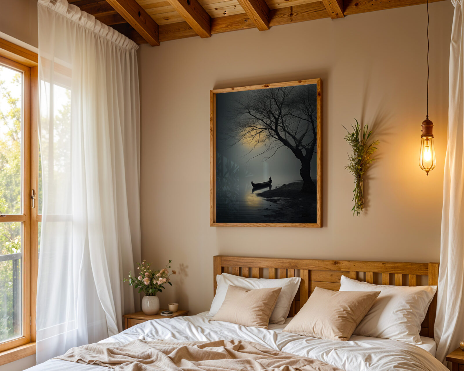 Silent Crossing Fine Art Print - room mockup