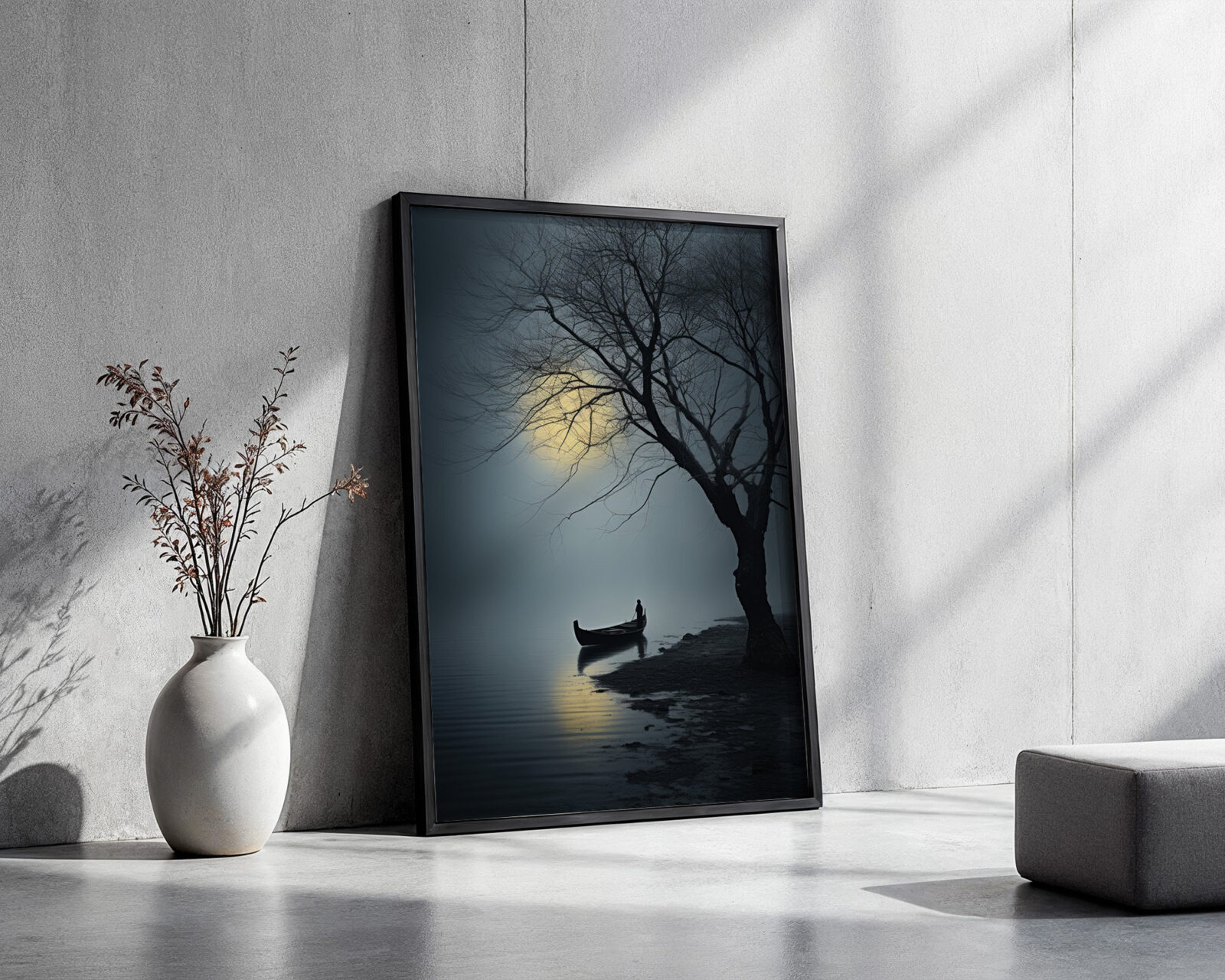 Silent Crossing Fine Art Print - room mockup