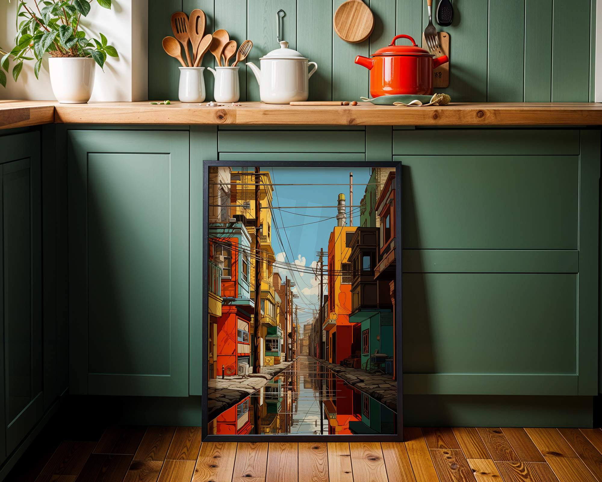Reflections of a Distant City - room mockup