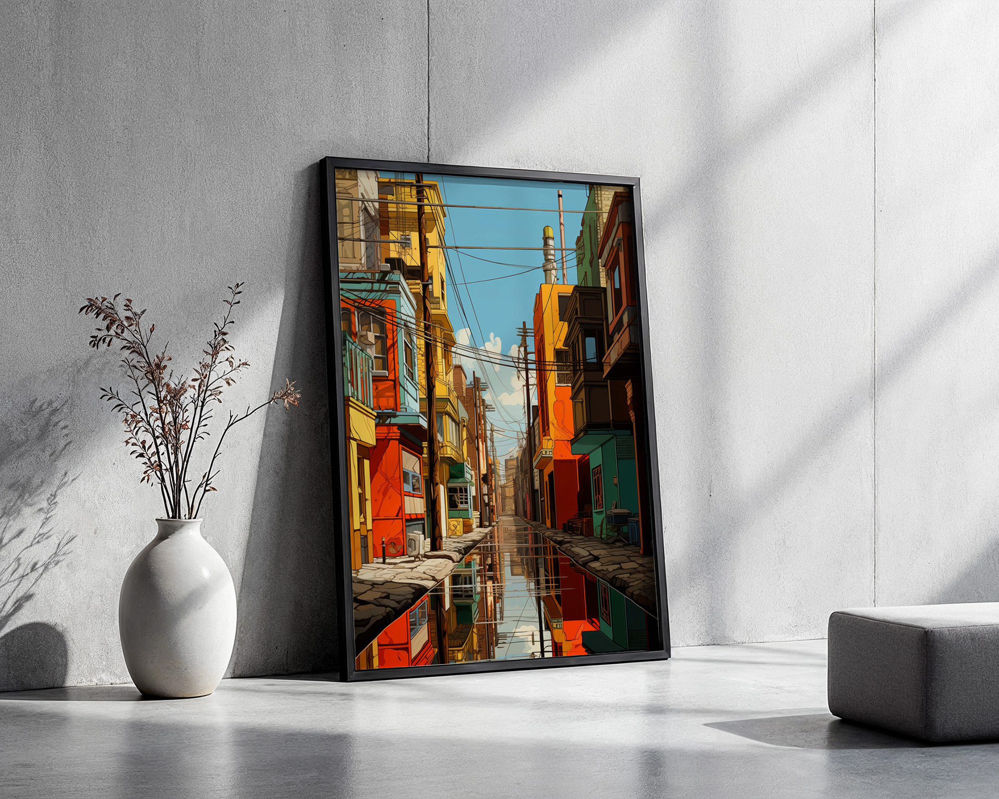 Reflections of a Distant City - room mockup