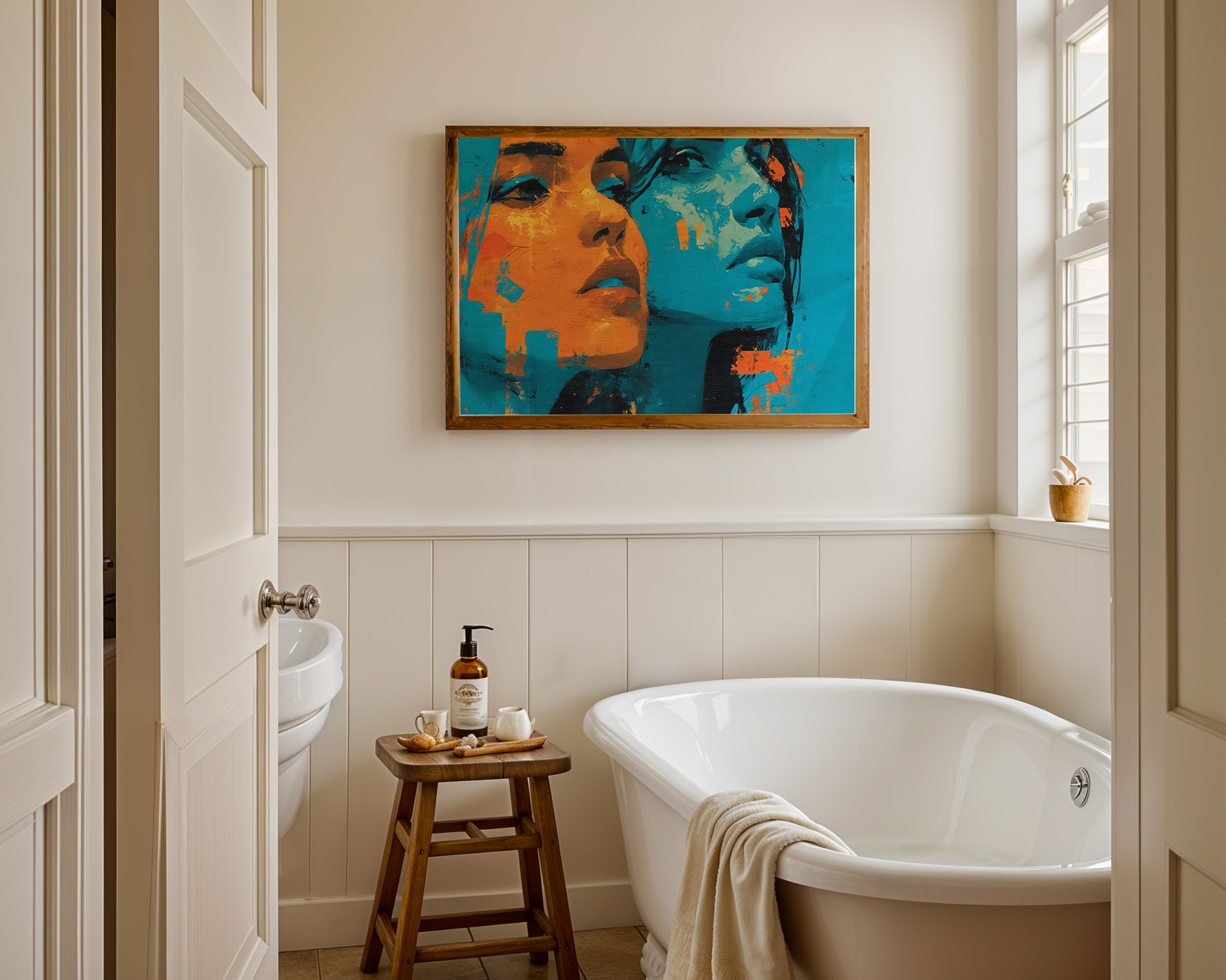 Duality in Motion Art Print - room mockup