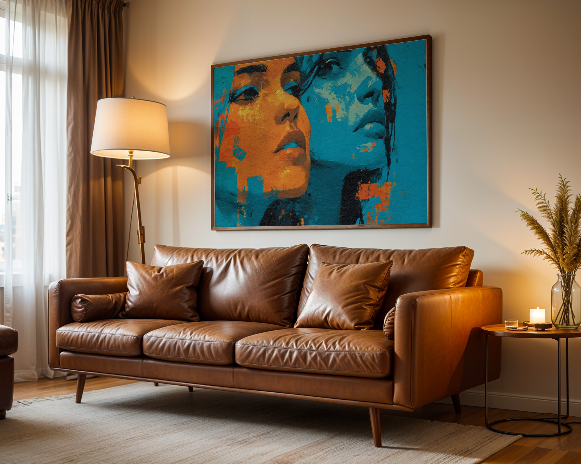Duality in Motion Art Print - room mockup