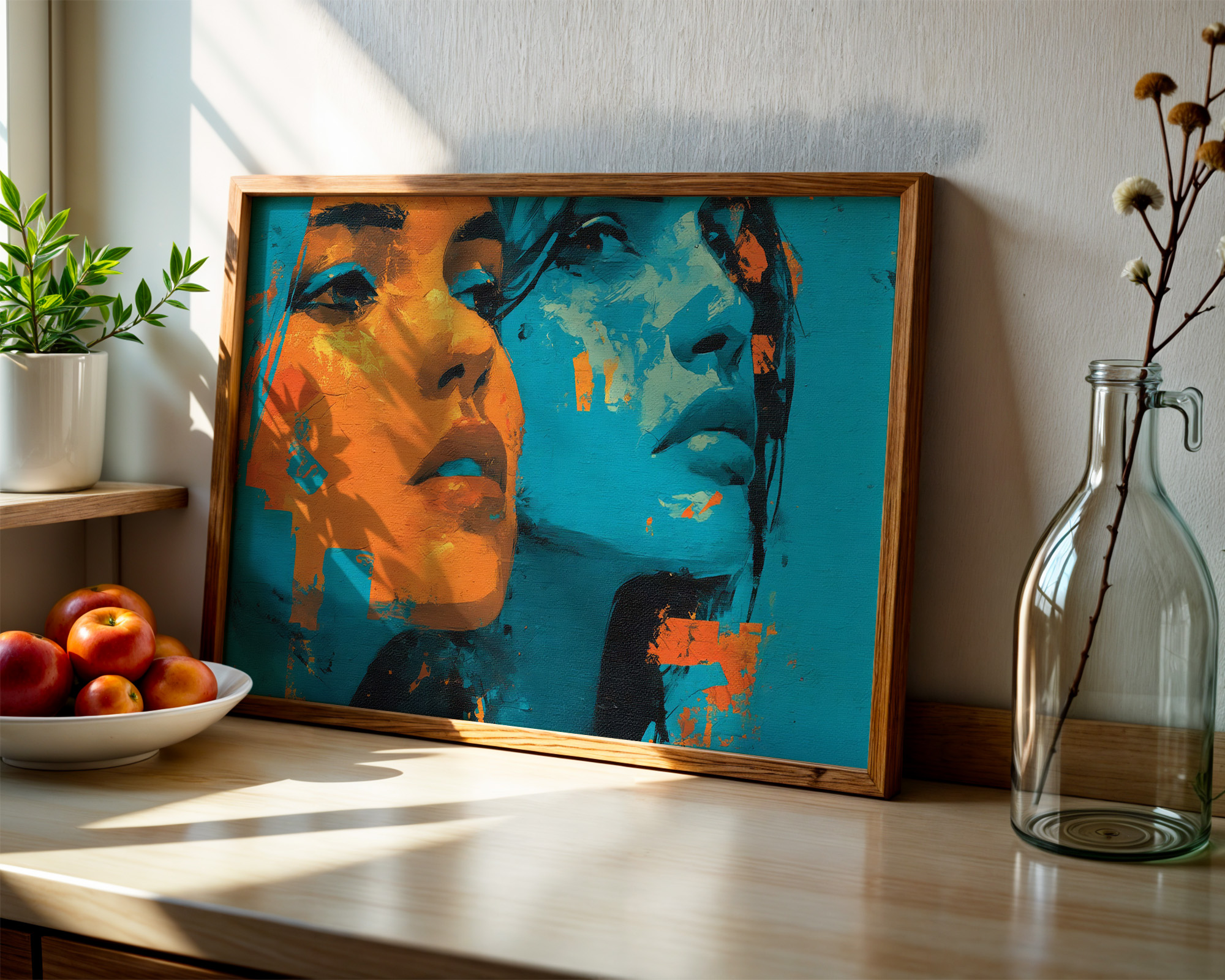 Duality in Motion Art Print - room mockup