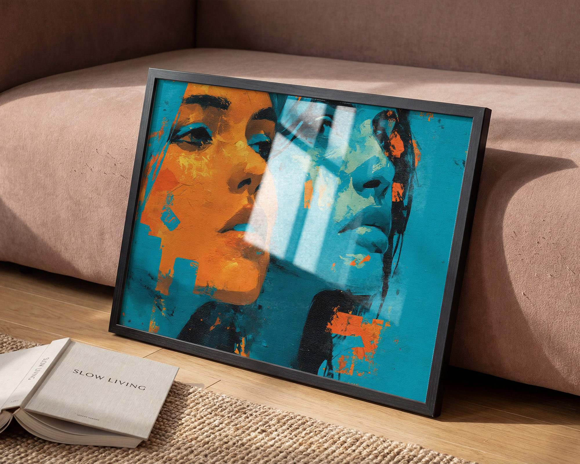 Duality in Motion Art Print - room mockup