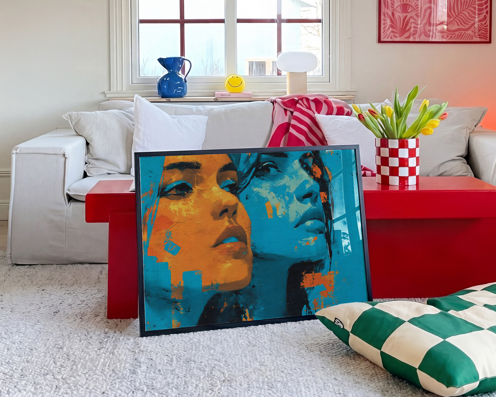 Duality in Motion Art Print - room mockup