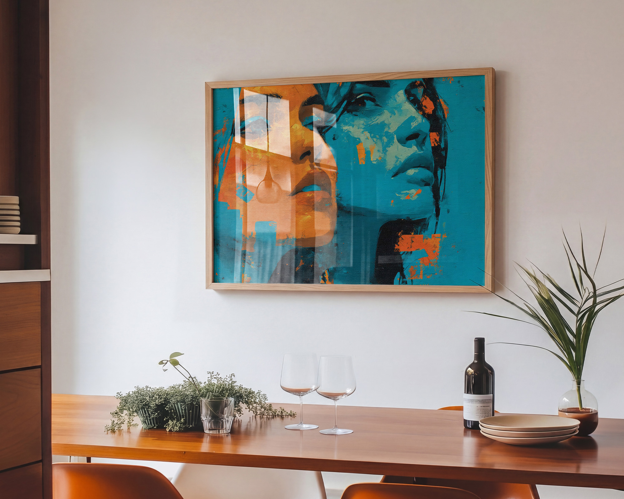 Duality in Motion Art Print - room mockup