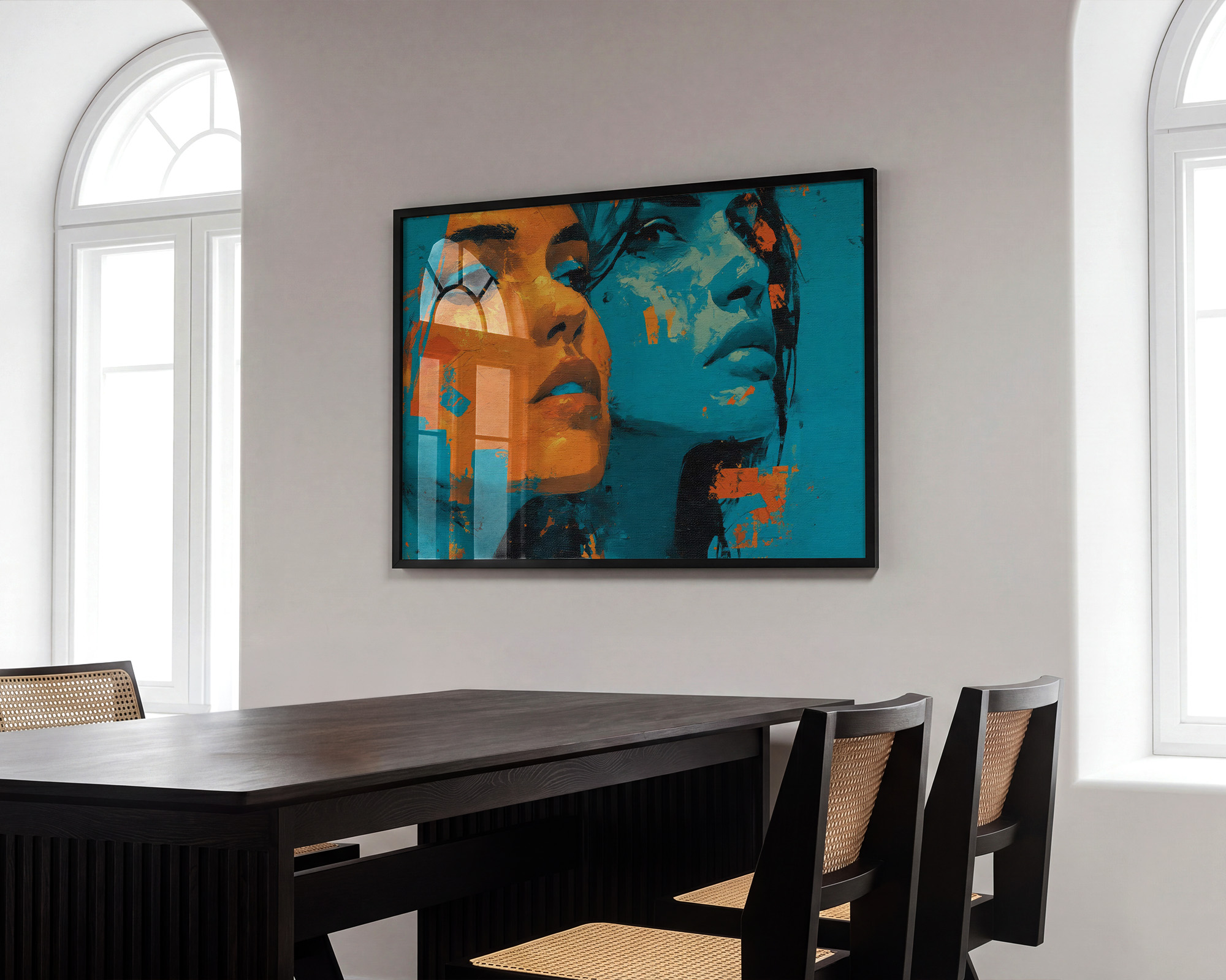 Duality in Motion Art Print - room mockup
