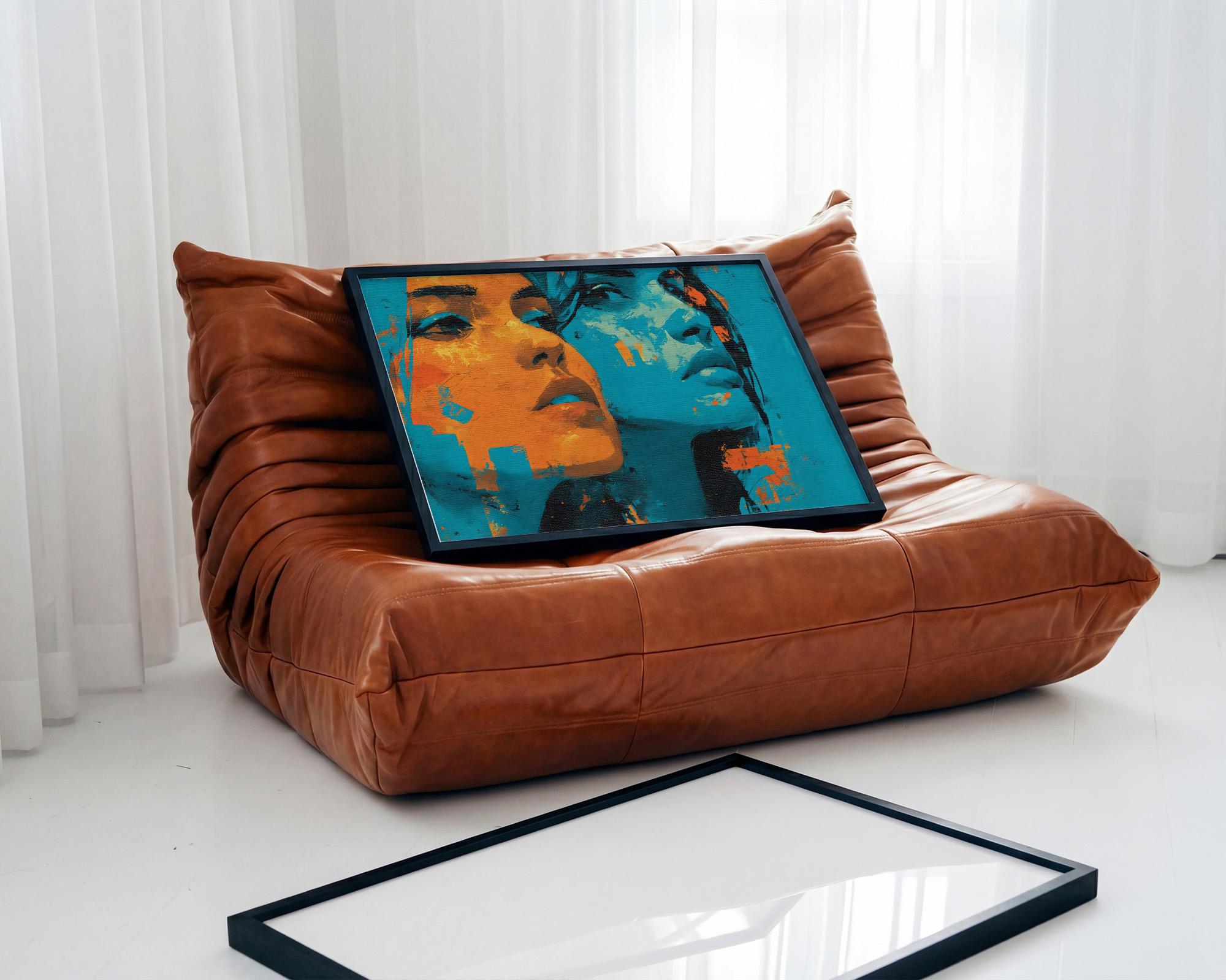 Duality in Motion Art Print - room mockup