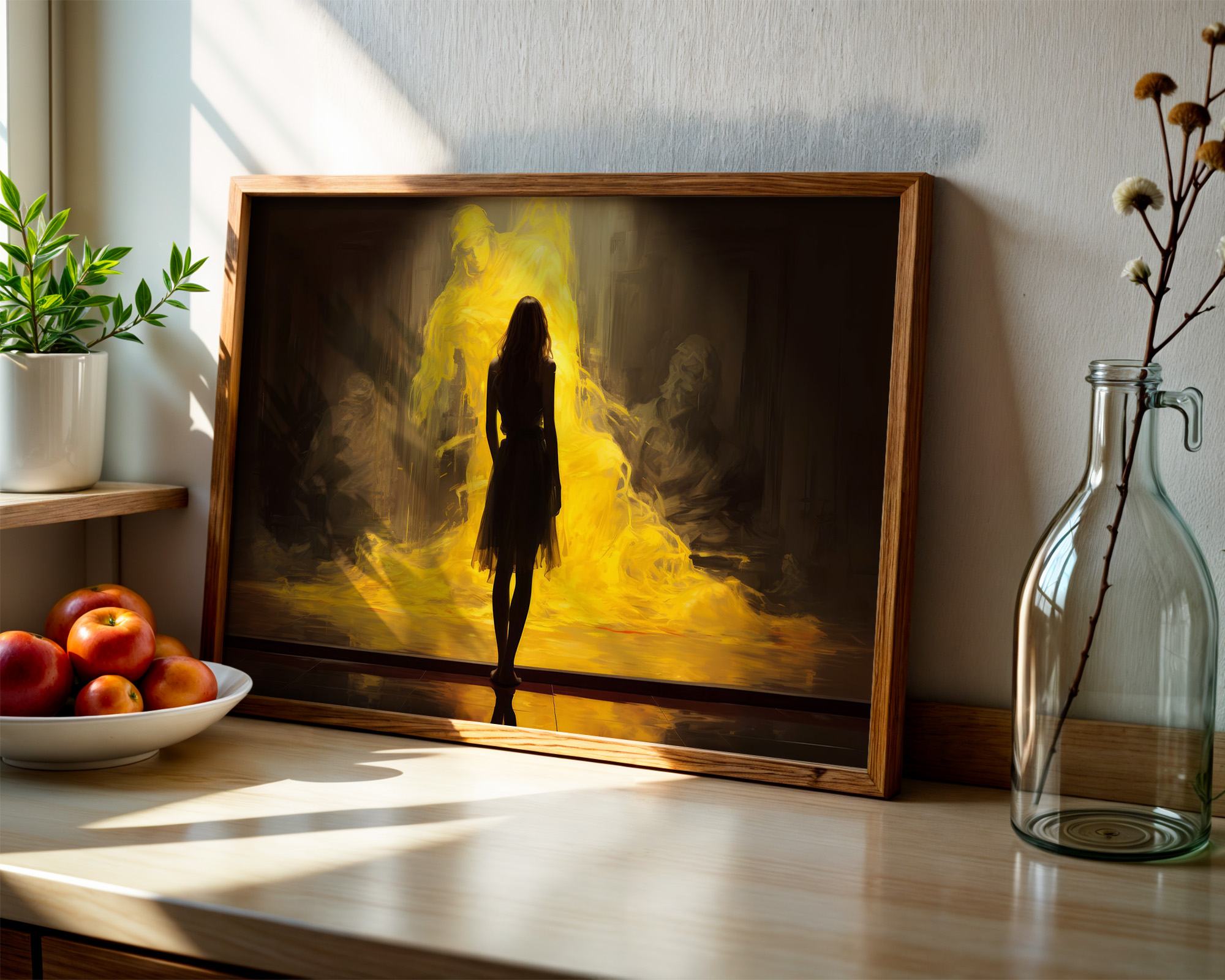 Where Light Becomes Memory Art Print - room mockup