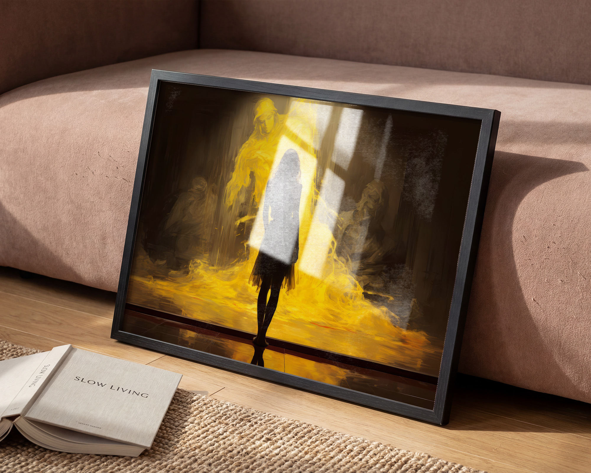 Where Light Becomes Memory Art Print - room mockup