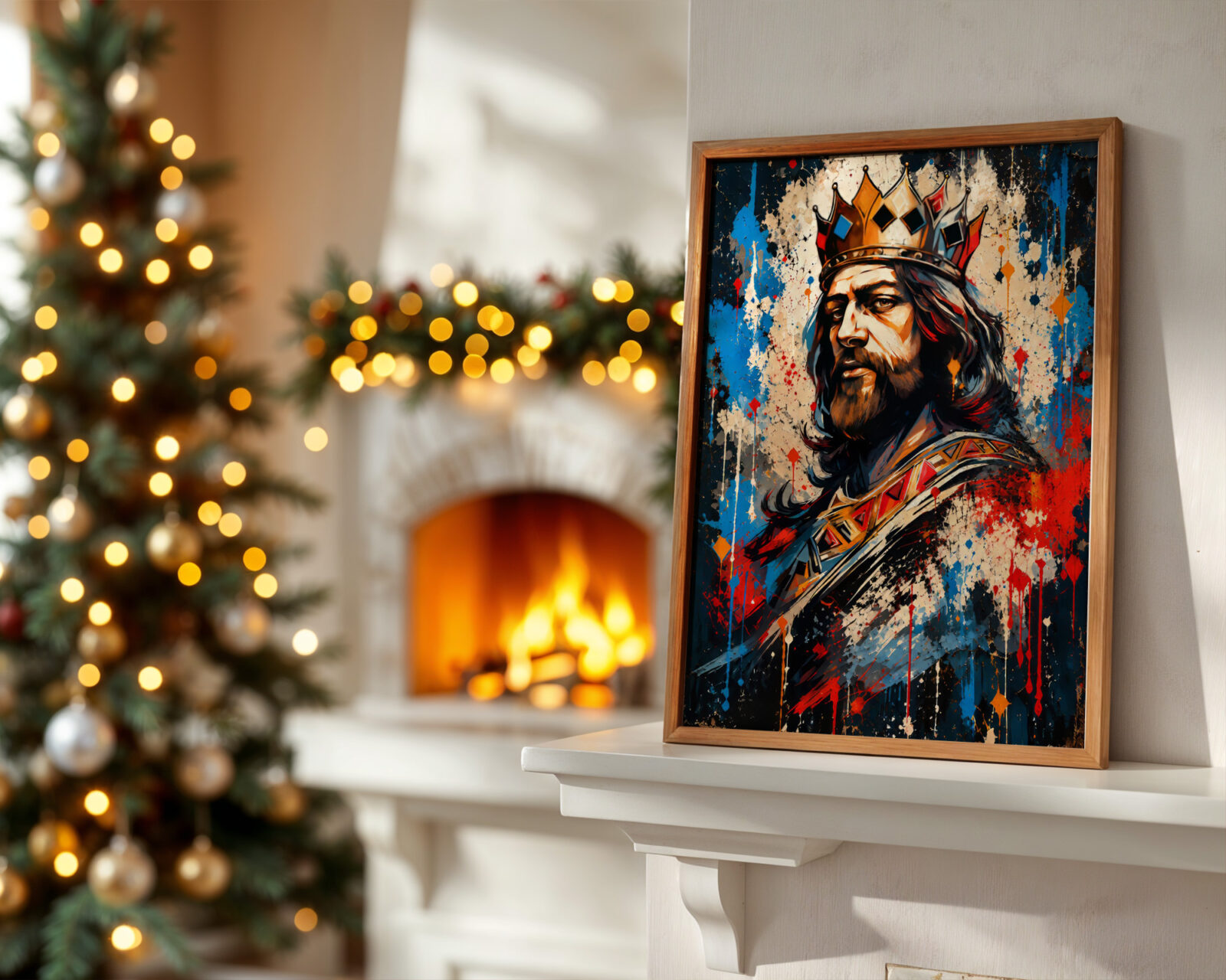 The Sovereign's Gaze Art Print - room mockup