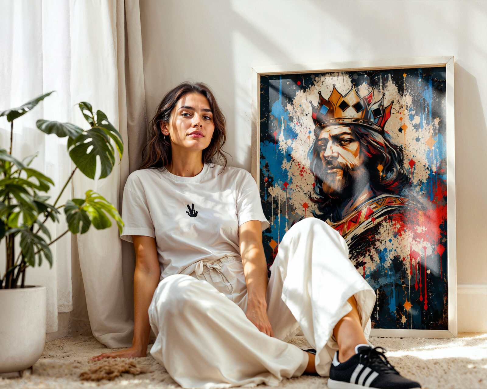 The Sovereign's Gaze Art Print - room mockup