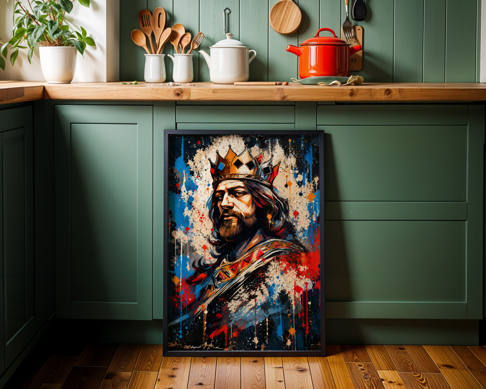 The Sovereign's Gaze Art Print - room mockup