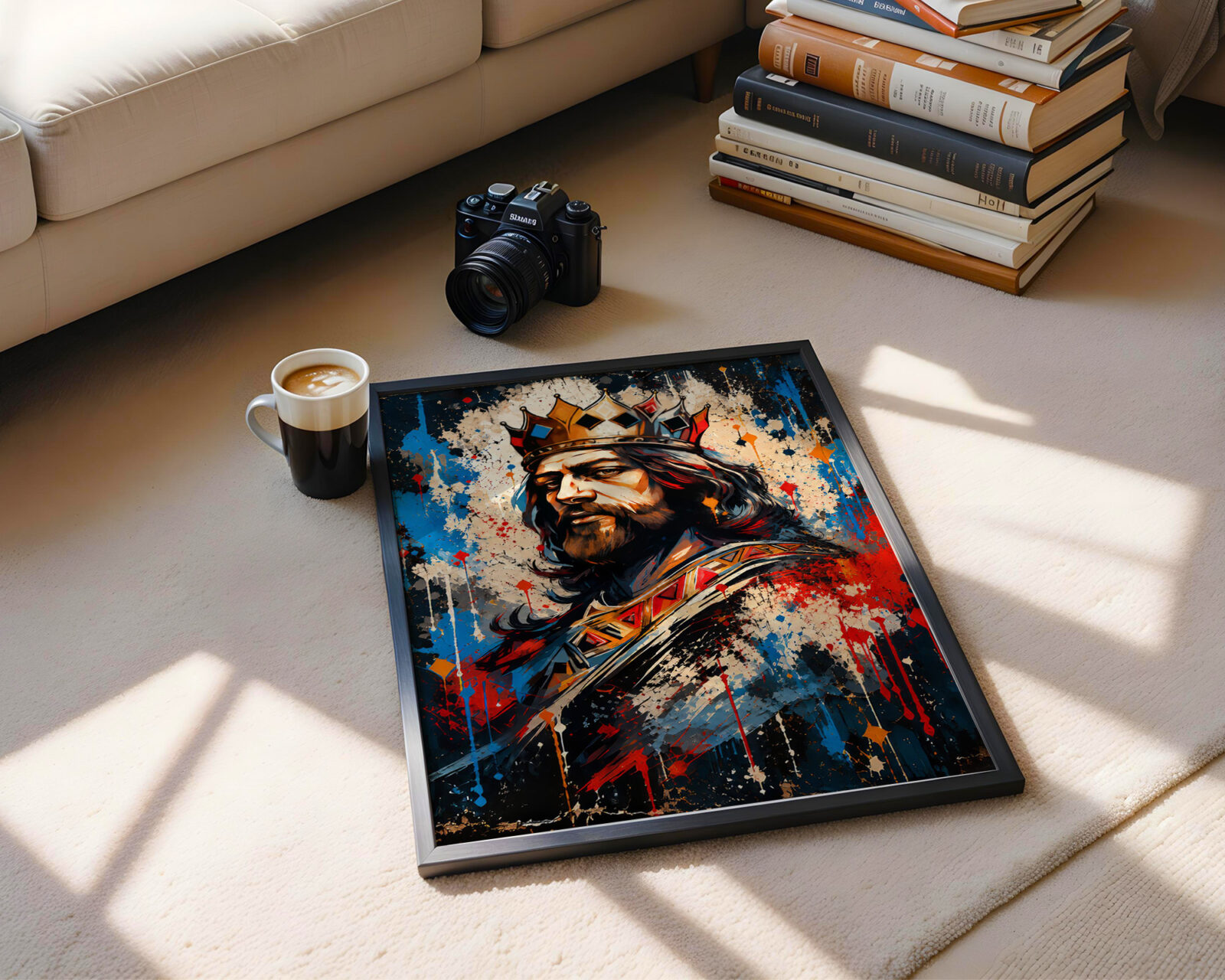 The Sovereign's Gaze Art Print - room mockup
