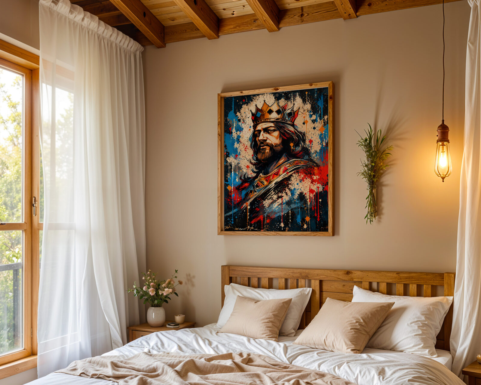 The Sovereign's Gaze Art Print - room mockup