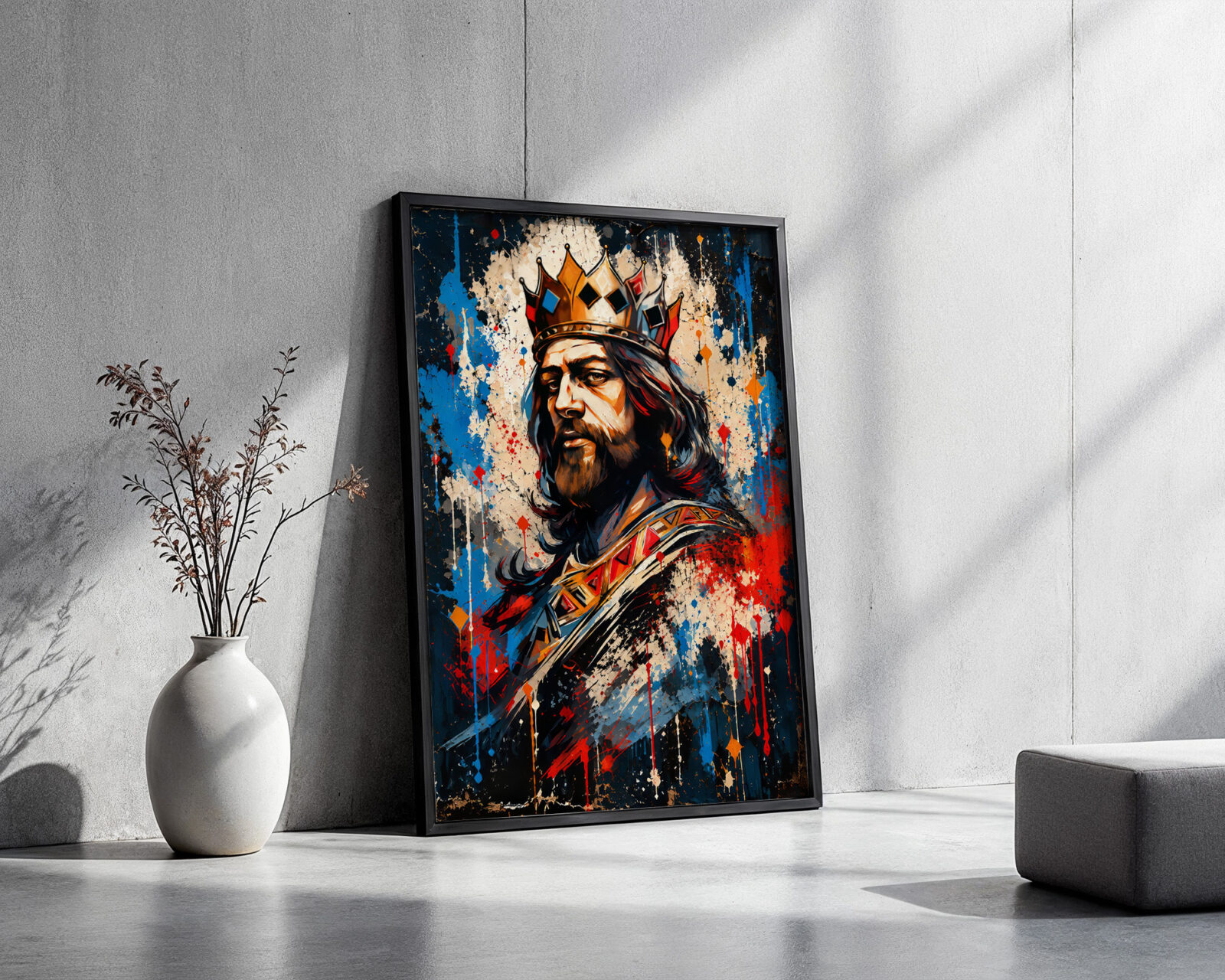 The Sovereign's Gaze Art Print - room mockup