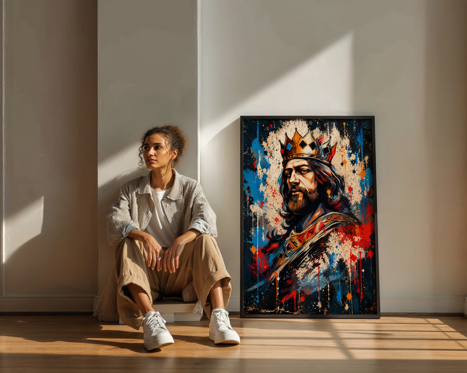 The Sovereign's Gaze Art Print - room mockup