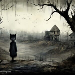 The Watcher at Hollow Field Art Print