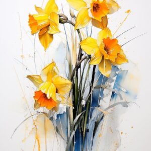 Golden Trumpets of Spring Art Print