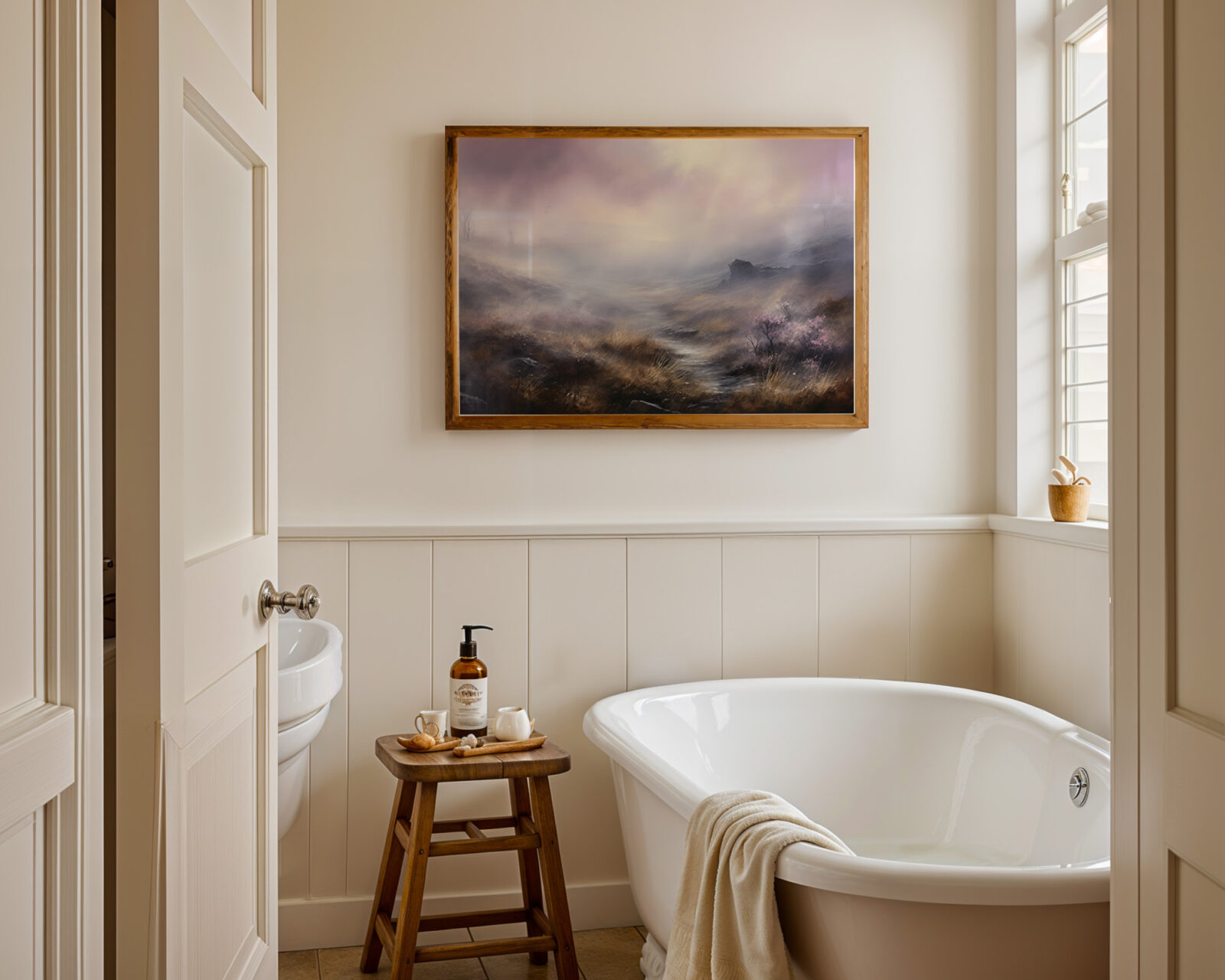 Veil of Morning Light Art Print - room mockup