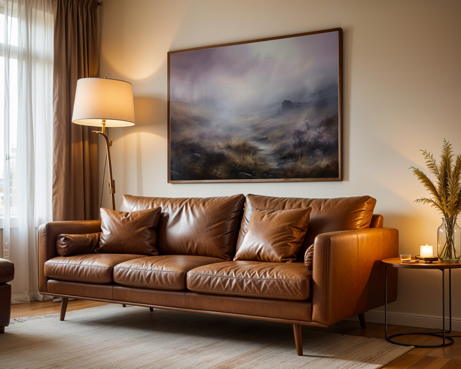 Veil of Morning Light Art Print - room mockup