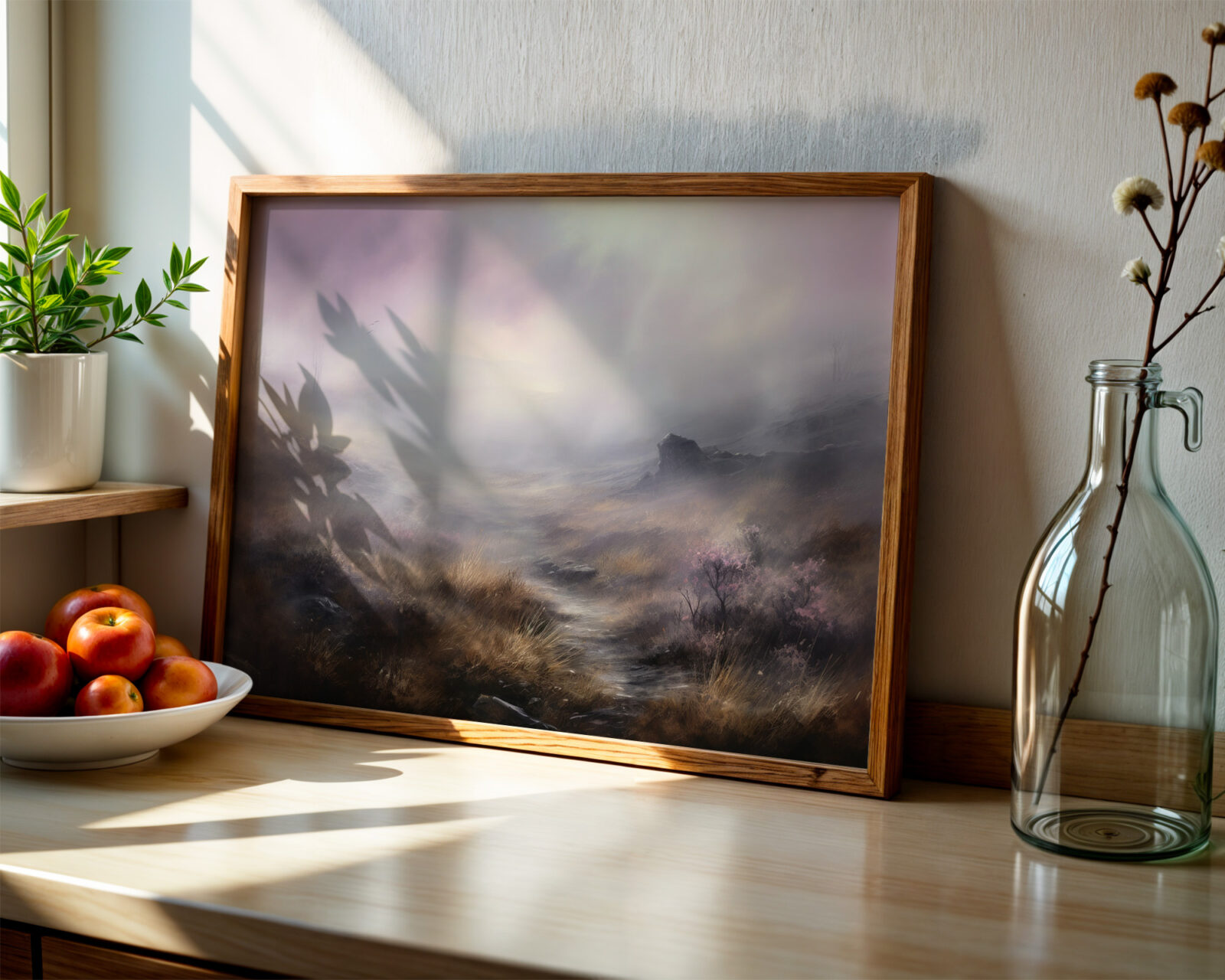 Veil of Morning Light Art Print - room mockup