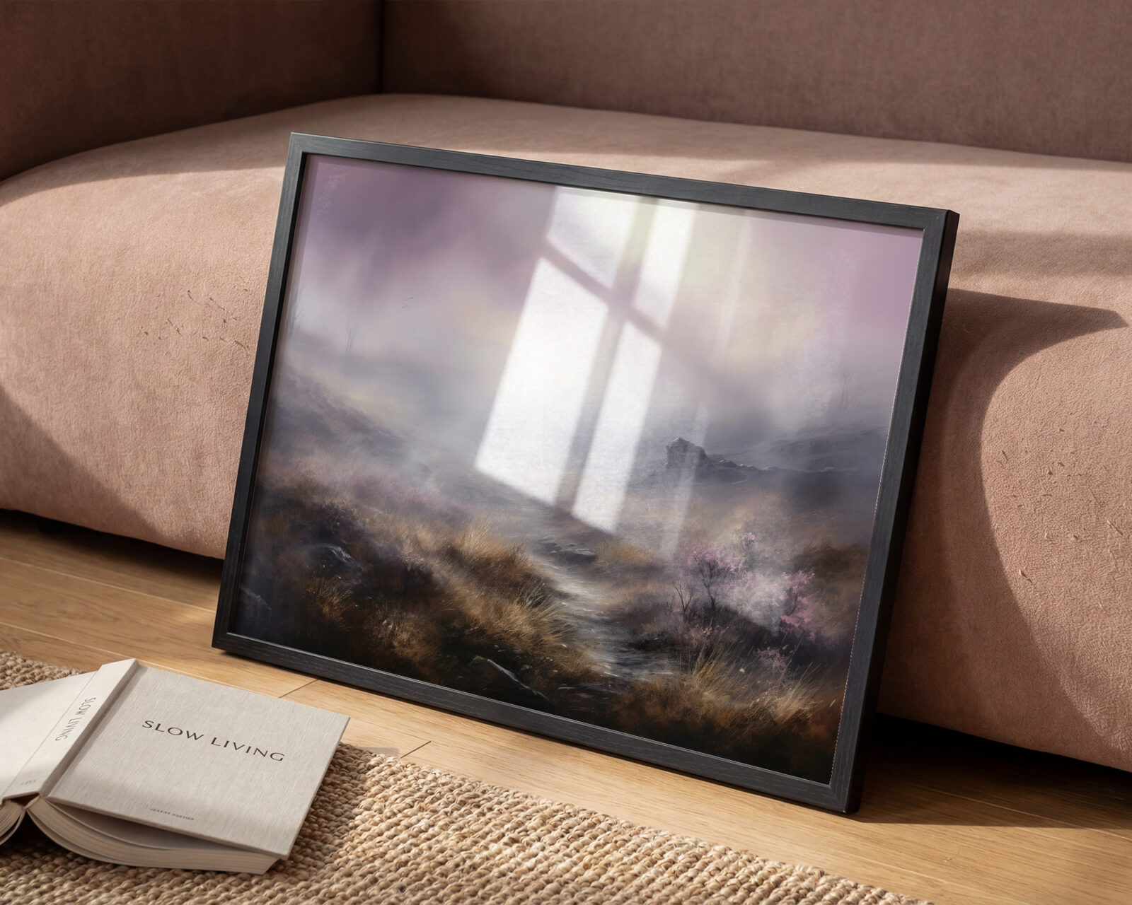 Veil of Morning Light Art Print - room mockup