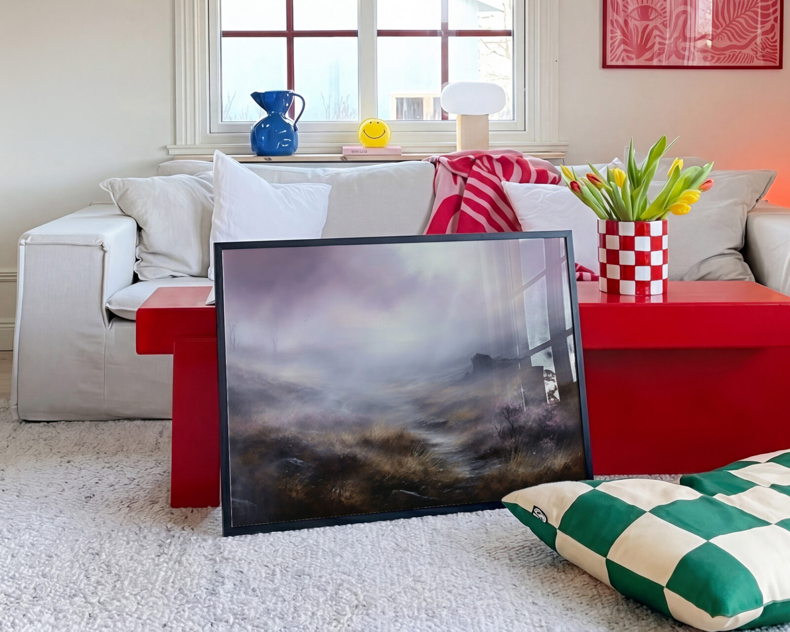 Veil of Morning Light Art Print - room mockup