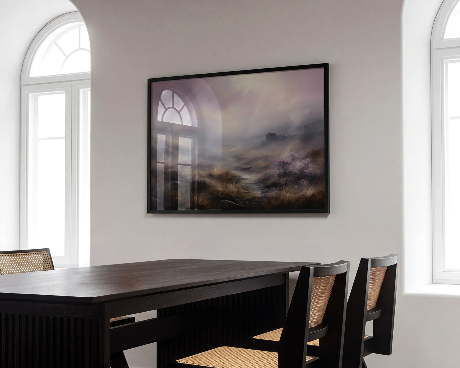 Veil of Morning Light Art Print - room mockup